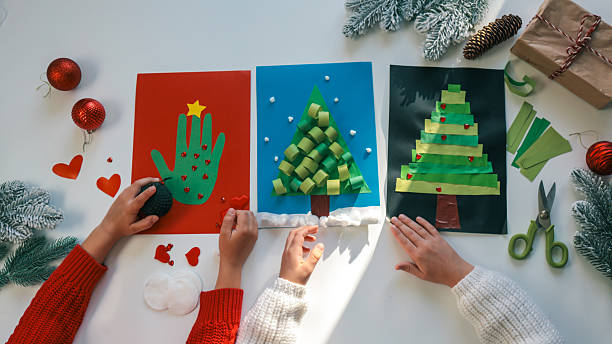 istock Idea for Christmas creativity with children 2245728203
