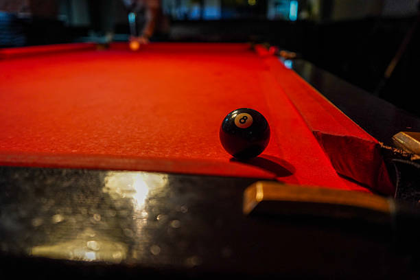 Women's day concept. 3D rendered Lucky 8 ball in front of a light gray background. Large copy space.