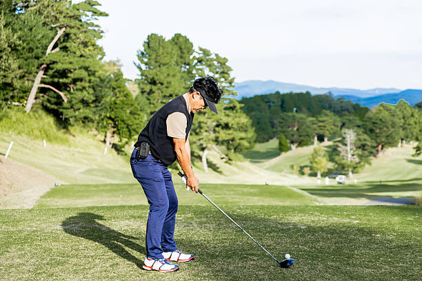 istock A middle-aged Japanese man enjoying golf 2245740359