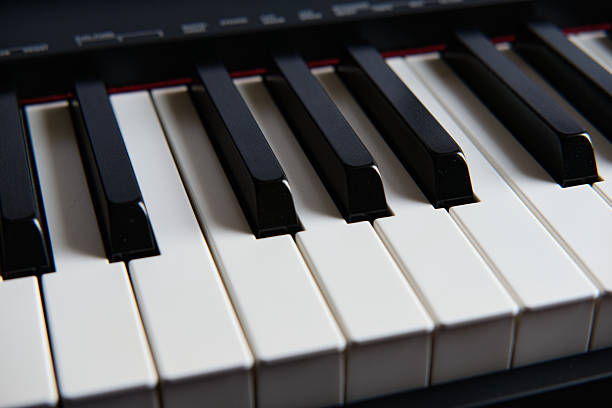 istock Close up of piano keys, partially shown 2245741667