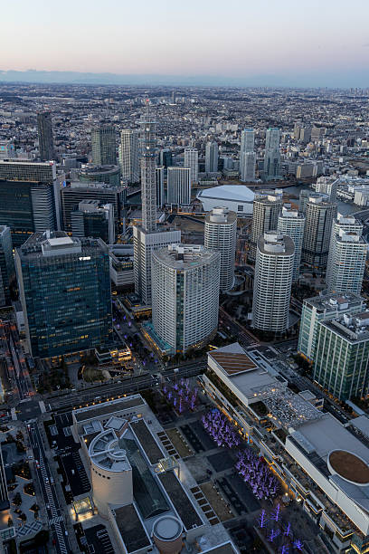 istock Yokohama cityscape at sunset 2245748039