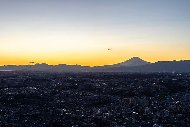 istock Yokohama cityscape at sunset 2245748067