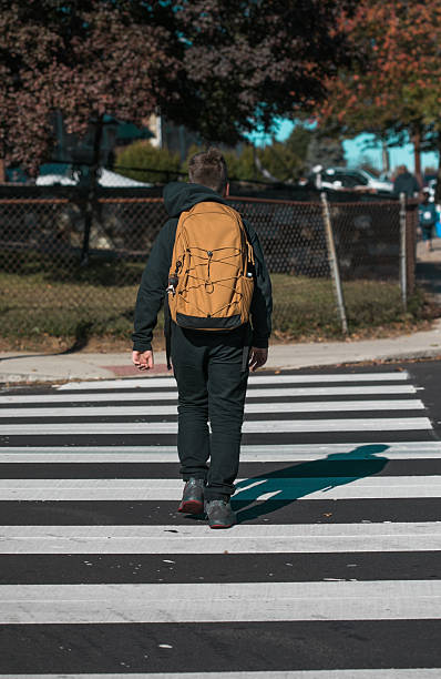 istock 10-year-old boy with backpack walking home from American school, portrait 2245755699