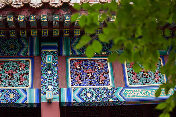 istock Intricate Traditional Chinese Architectural Decorations with Colorful Patterns 2245758953