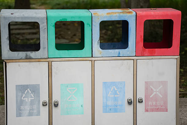 istock Colorful recycling bins for different types of waste classification 2245759200