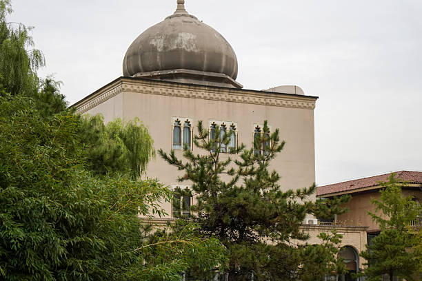 istock Building with a domed roof surrounded by green trees 2245759280