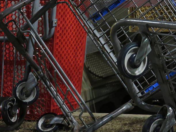 Utility cart in the yard.