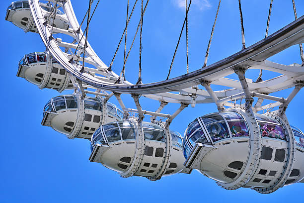 London, UK - May 26, 2025 : View of the London Eye, also known as the Millenium Wheel in London UK