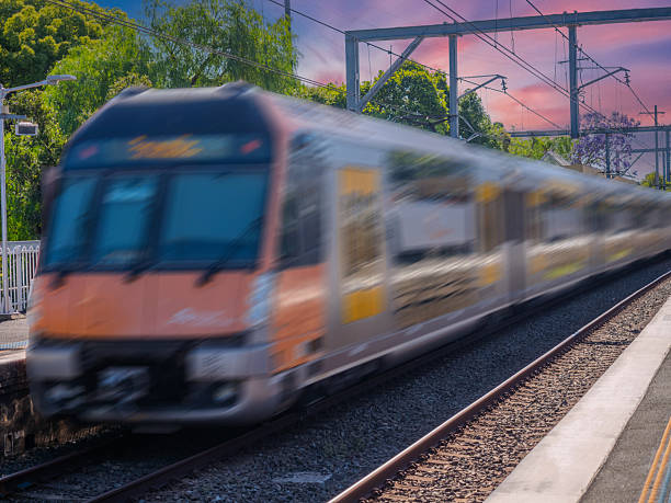 istock Passenger Train going through Summer Hill train station a suburban Sydney train Station NSW Australia 2245780849