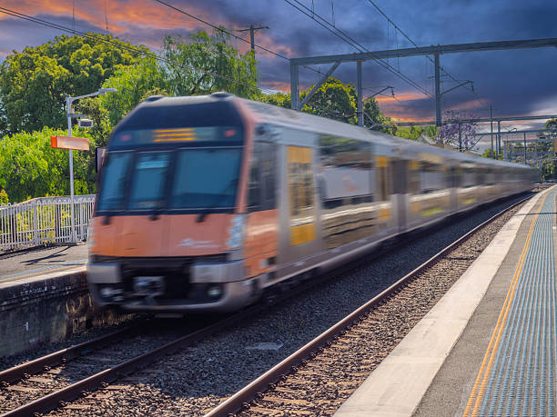 istock Passenger Train going through Summer Hill train station a suburban Sydney train Station NSW Australia 2245781021