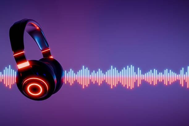 istock 3d headphone with sound wave on blue background 3D render 2245781777