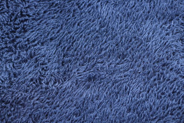 istock Deep blue Polyester Towel, ideal for the winter season. 2245785650