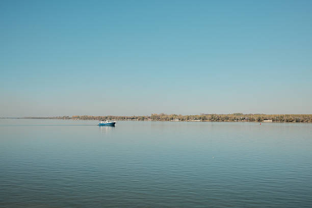 Boat traveling down the Sacramento River