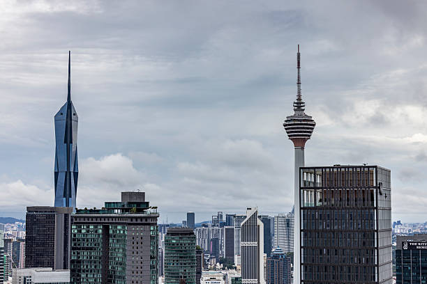 beautiful skyline of kuala lumpur city in malaysia.
