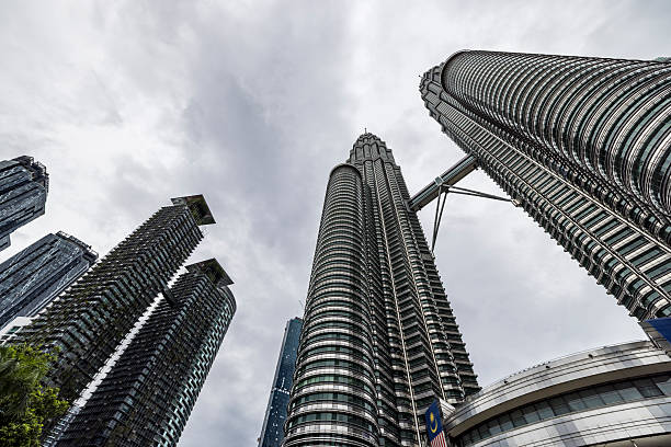 beautiful petronas twin towers in kuala lumpur, malaysia.
