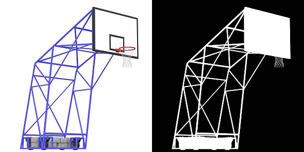 istock Portable outdoor basketball hoop 2245809436