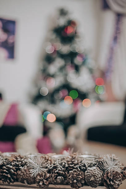 istock Christmas Tree Bokeh with Holiday Interior 2245812165