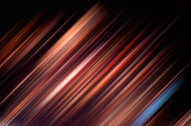 istock Multicolored diagonal stripes on a black background. A trendy, futuristic backdrop for design. 2245813103