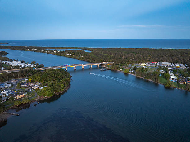 istock Aerial Views of Tweed River Inlet 2245816096