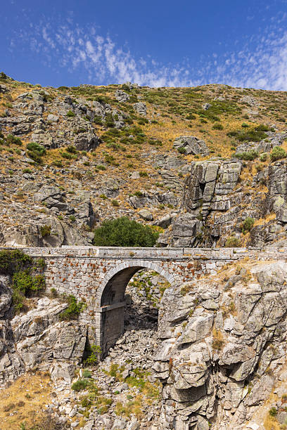 istock Historic stone bridge spanning mountain pass in Avila 2245817331