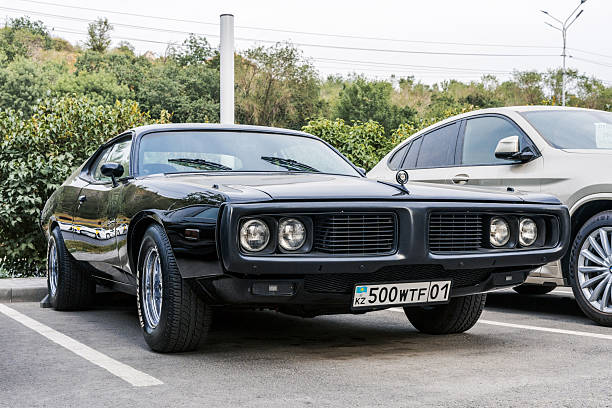 Almaty, Kazakhstan - July 15, 2025: Dodge Charger Special Edition in the parking lot. A rare car