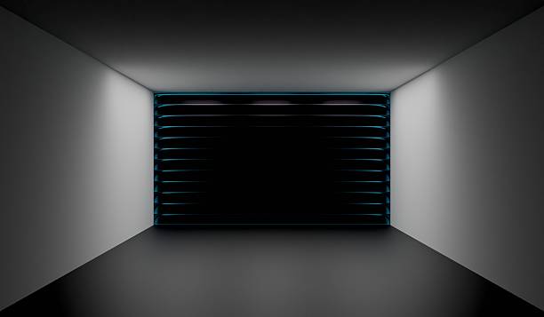istock Square room scene, hall, 3D illustration 2245833288