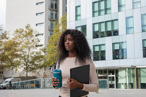 istock Young black female executive outdoors 2245838593
