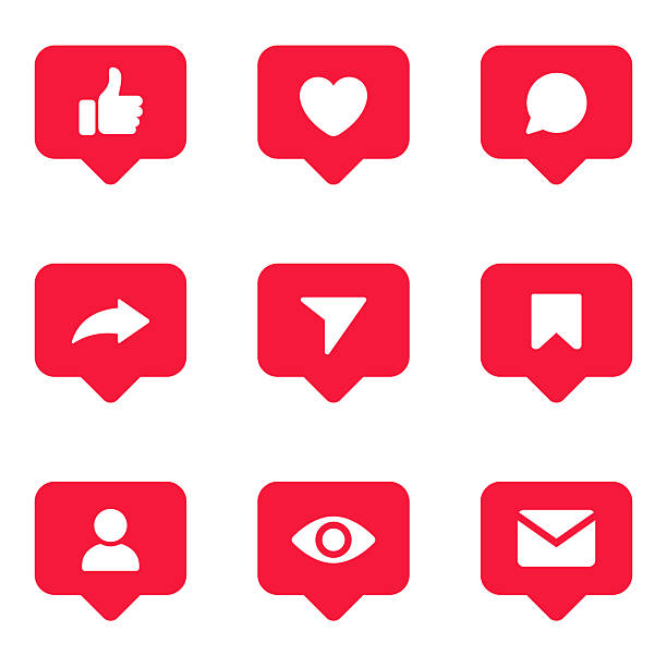 Vector Social Media Icons vector art illustration