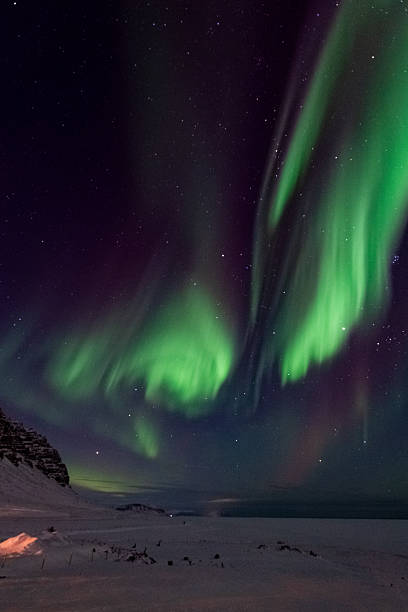 istock Aurora Borealis over Island 2245845289