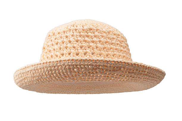 istock Straw summer hat with isolated on white background. 2245847257