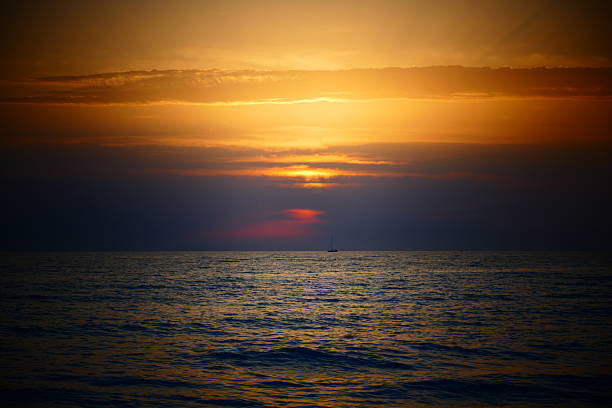 istock Sunset on the beach in Italy 2245873666