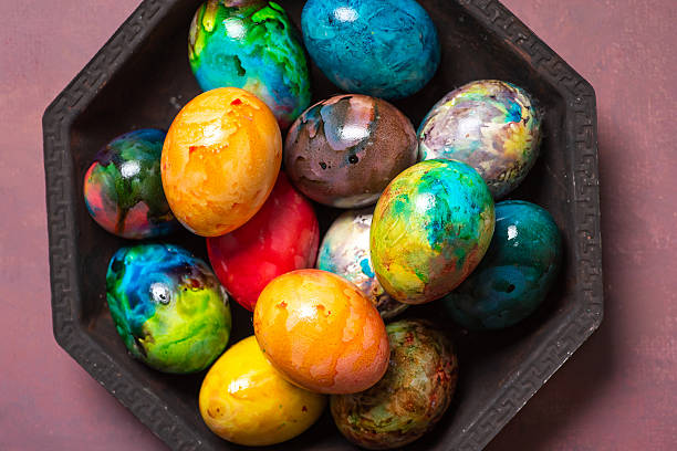 istock Charming Collection of Beautifully Painted Easter Eggs 2245873739