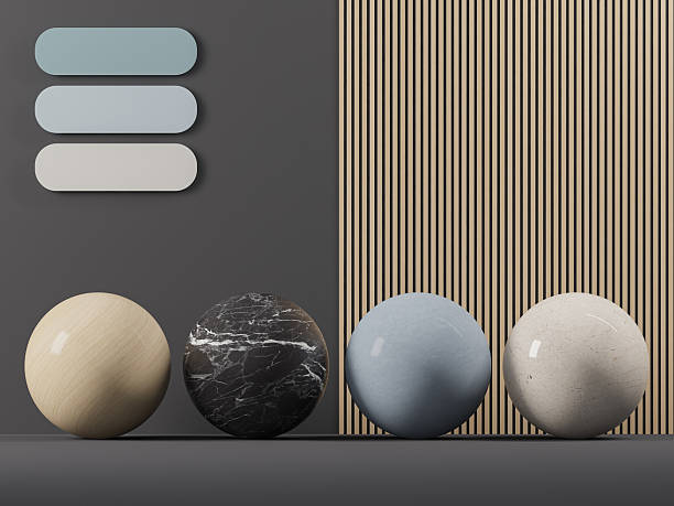 istock Luxury home interior materials and textures moodboard 2245873835