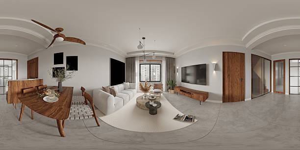 istock 3d render of living room and dining space 2245874658