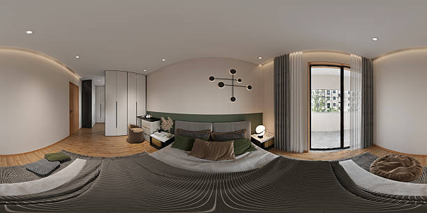 istock 3d render of modern bedroom 2245875293
