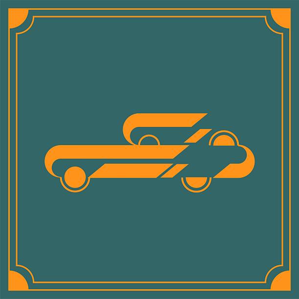 Car emblem Art Deco style