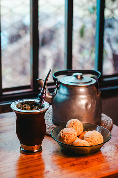 istock Mate with Chipitas on the kitchen table in the morning 2245887177
