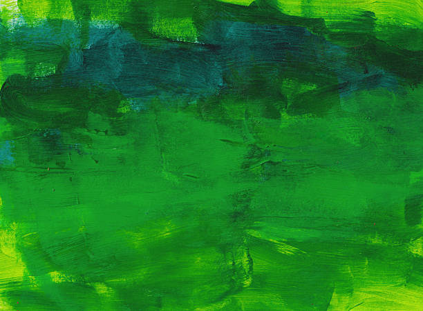 istock Abstract Green and Blue Hand Painted Background 2245887790