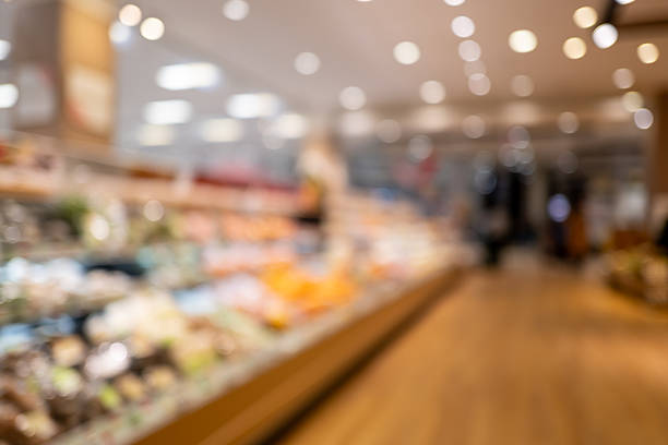 istock Soft Lights on Shopping Floor – Blurred Retail Background 2245892550