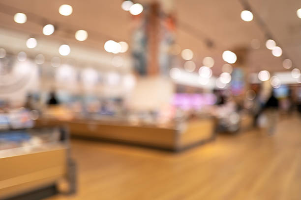 istock Soft Lights on Shopping Floor – Blurred Retail Background 2245892641