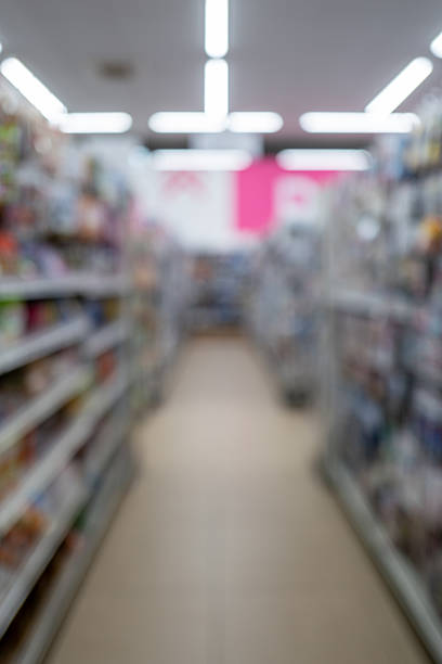 istock Out-of-Focus Shelves in Home Center – Abstract Backdrop 2245897793