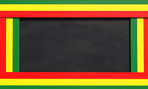 istock Banner black color silhoutte dar background texture empty mockup empty black history month usa us united state america january february month national red yellow orange green color peace black histroy 2245903835