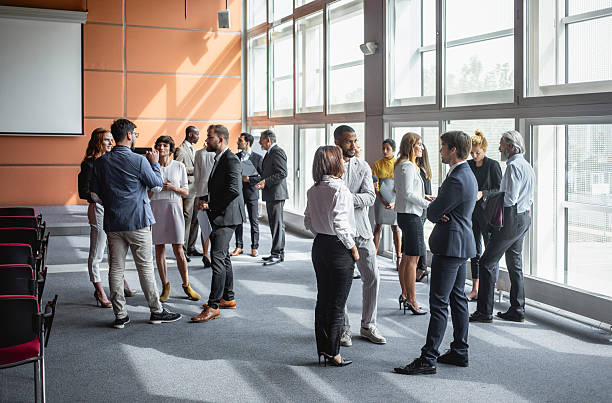 istock Diverse Business Executives Networking at Corporate Event 2245909289