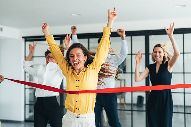 istock Office Victory: Celebrating a Team Achievement 2245910743