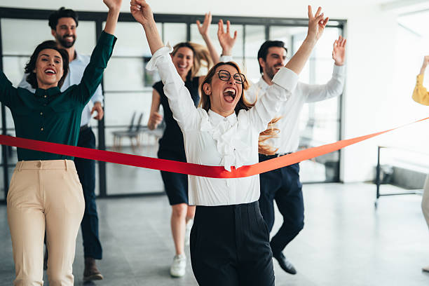 istock Office Victory: Celebrating a Team Achievement 2245910748