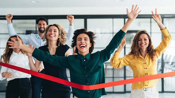 istock Office Victory: Celebrating a Team Achievement 2245910755