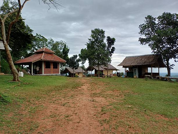 istock Rustic Huts and Small Mosque on a Grassy Hilltop 2245915173