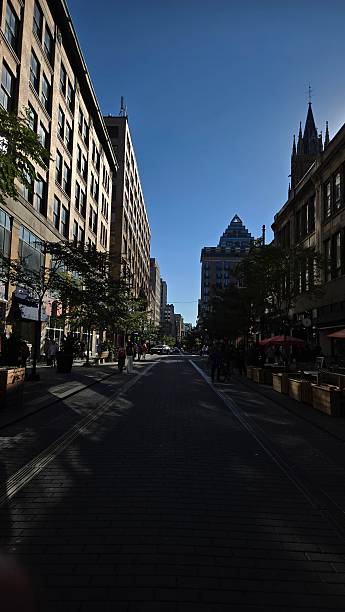 istock Silhouette of St. Catherine Street 2245916360