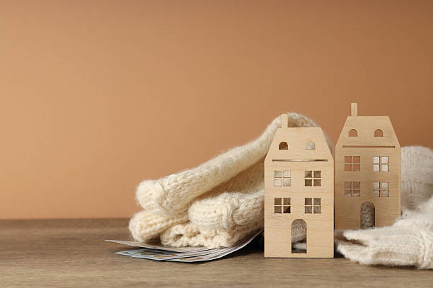 istock Concept of high costs of heating, space for text 2245923445