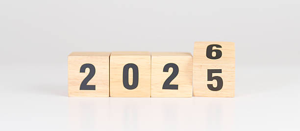 istock 2025 change to 2026 year block on table. goal, Resolution, strategy, plan, start, budget, mission, action, motivation and New Year concepts 2245927728